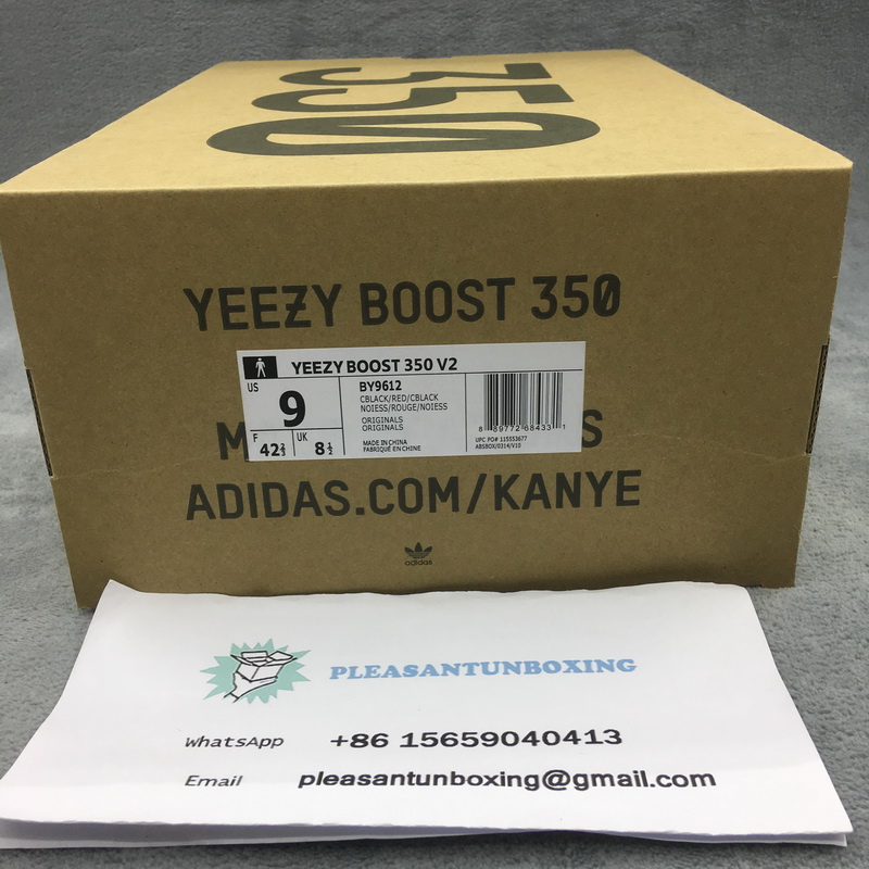 Authentic Yeezy 350 V2 Boost Red Stripe